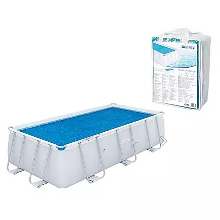 Bestway 58240 solārais baseina pārsegs 404 x 201 cm, zils