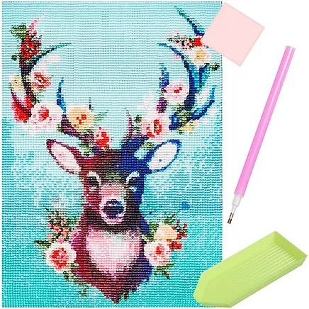 5D dimanta mozaīka Briedis H16213, izšūšanas komplekts