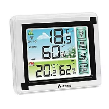 Bezvadu Meteoroloģiskā Stacija Digitālais Termometrs Higrometrs