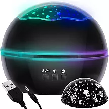 Rotējoša Bērnu Nakts Lampa Projektors Diskobumba