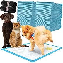 Uzsūcošie higiēniskie paladziņi dzīvniekiem 100 gab. + maisiņi