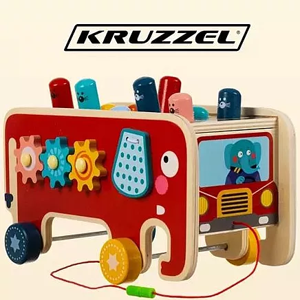 Wooden elephant - Kruzzel 20349