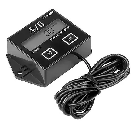Universālais elektroniskais tahometrs, motora stundu skaitītājs (mērītājs) 2T/4T