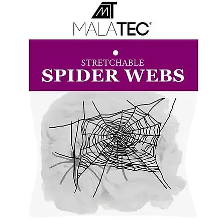 Artificial spider web + 2 spiders Malatec 19759