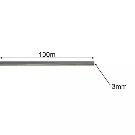 Профессиональная армированная проволокой квадратная лента для стрижки газона, 3 мм x 100 м - прочная, эффективная и эластичная лента для стрижки травы