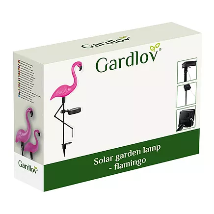 Solar garden lamp - flamingo Gardlov 21151