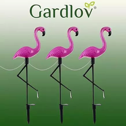 Solar garden lamp - flamingo Gardlov 21151
