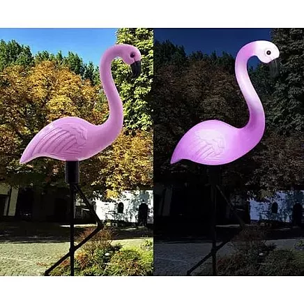 Solar garden lamp - flamingo Gardlov 21151