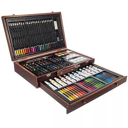 Painting set in a suitcase - 129pcs Maaleo 21644