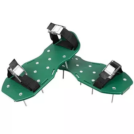 Универсальные регулируемые башмаки для аэрации газона - компактные приспособления для аэрации почвы для усиленного роста и регенерации травы