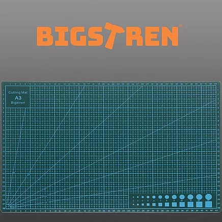Bigstreen 19344 Pašatjaunojošs griešanas paklājiņš A3, zaļš