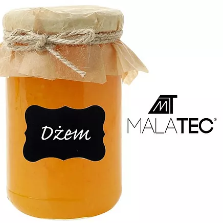 Pašlīmējošās etiķešu uzlīmes, 24 gab., ar marķieri, 5×3.5 cm