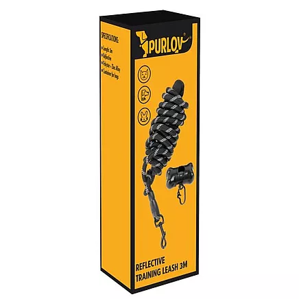 Atstarojoša Suņu Mācību Pavada Siksna 3m Purlov 21654