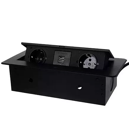 USB socket hidden in the table top - double Izoxis 21446