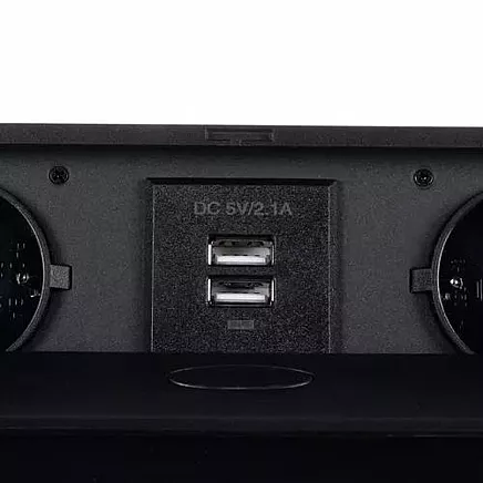 USB socket hidden in the table top - double Izoxis 21446