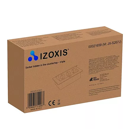 Socket hidden in the countertop - triple Izoxis 21659