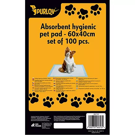Hygienic pad 60x40cm 100pcs Purlov 21599