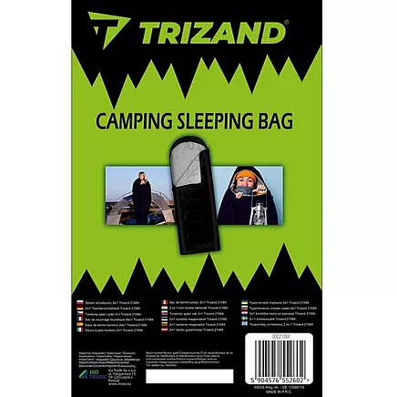 2-in-1 īpaši viegls mumija guļammaiss ar kapuci un maksimālu siltuma saglabāšanu kempingam un pārgājieniem