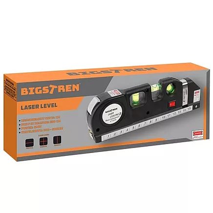 Laser level with tape measure 250cm Bigstreen 21747