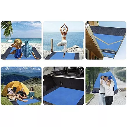 Liels pludmales un piknika paklājs 208x208cm Trizand 21209