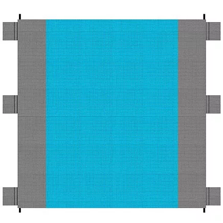 Liels pludmales un piknika paklājs 208x208cm Trizand 21209