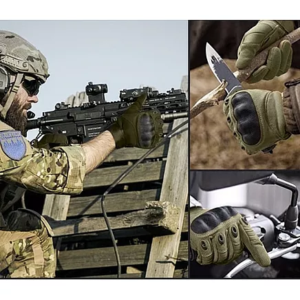 Trizand Skārienjutīgie taktiskie cimdi XL, haki 21772