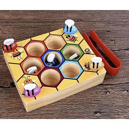 Koka attīstošā spēle Medus šūnas ar bitēm Kruzzel 21910