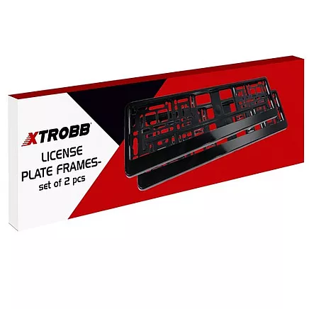 License plate frame 2 pcs Xtrobb 22028