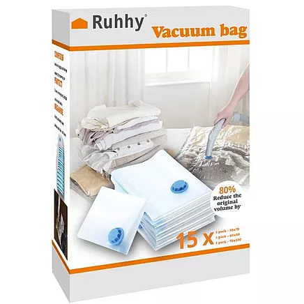 Vacuum bag set 15 pcs Ruhhy 22129