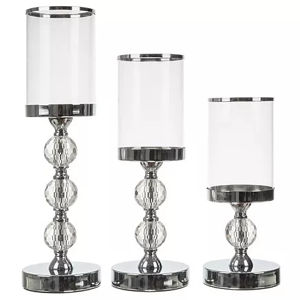 Candlestick-lantern set of 3 Ruhhy 22314