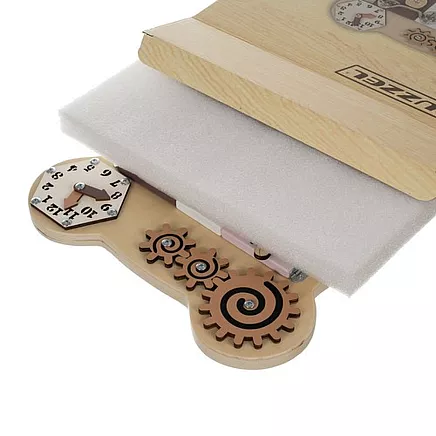 Izglītojošā Koka Rotaļlieta Manipulācijas Sensorais Aktivitāšu Dēlis Tāfele Kruzzel...