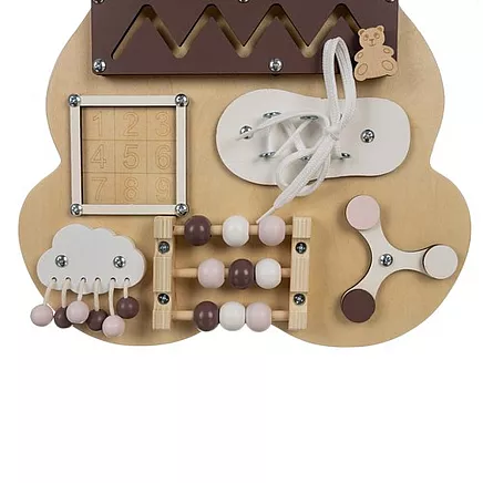 Izglītojošā Koka Rotaļlieta Manipulācijas Sensorais Aktivitāšu Dēlis Tāfele Kruzzel...