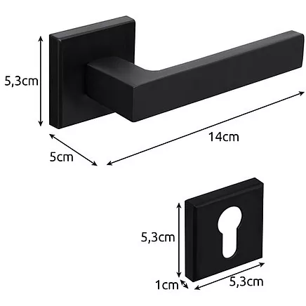 Door handle - Ruhhy set 21937