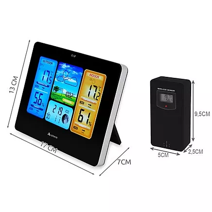 Bezvadu meteoroloģiskā stacija Izoxis 22452 ar āra sensoru