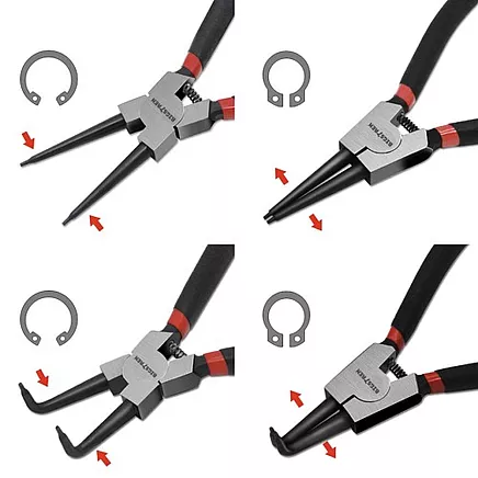 Sprostgredzenu knaibļu komplekts 4 gab. Bigstreen 22159