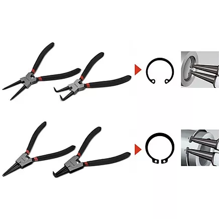 Sprostgredzenu knaibļu komplekts 4 gab. Bigstreen 22159