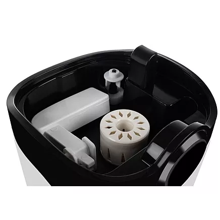 Тихий ультразвуковой увлажнитель воздуха с ионизатором, функцией ароматерапии и ночной подсветкой LED - низкое энергопотребление, чувствительная сенсорная панель, емкость 4 л с 3 ароматическими маслами