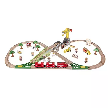 Koka dzelzceļš Kruzzel 22495 ar piederumiem, 57 elementi