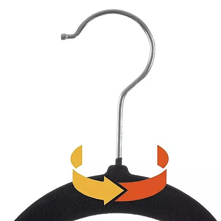Clothes hanger 20pcs - black Ruhhy 22536