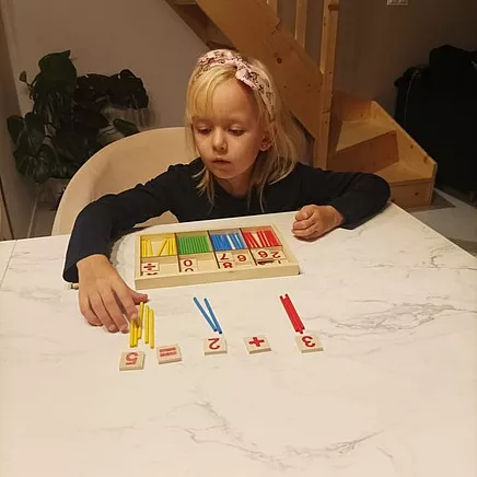 Wooden sticks for learning to count 22447