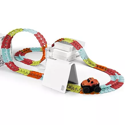 Elastīga auto trase konstruktors 193 elementi ar LED mašīnīti