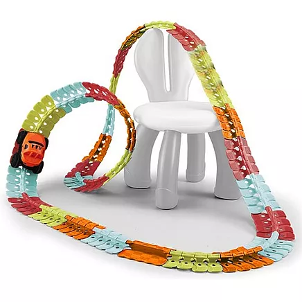 Elastīga auto trase konstruktors 193 elementi ar LED mašīnīti