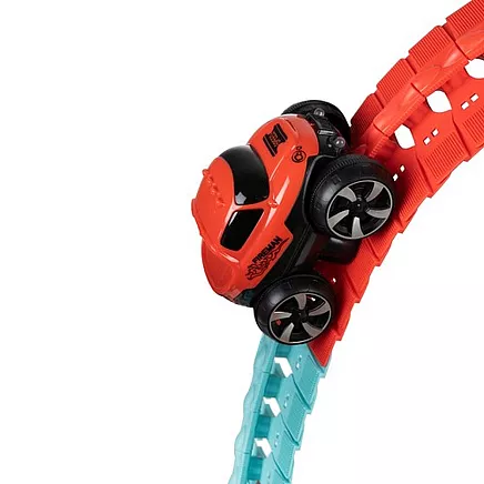 Elastīga auto trase konstruktors 193 elementi ar LED mašīnīti