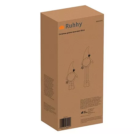 Teleskopisks Ziemassvētku rūķis 82 cm Ruhhy 22315