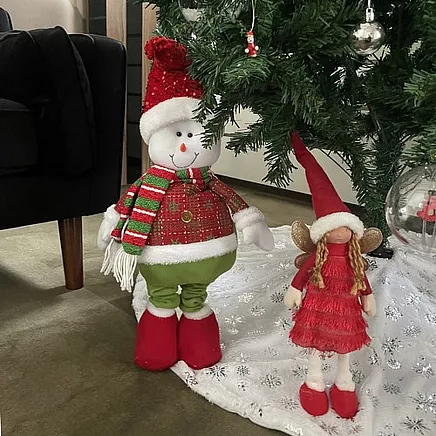 Teleskopisks Ziemassvētku sniegavīrs Ruhhy 22331, 95 cm