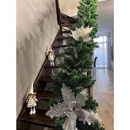 Stāvoša Ziemassvētku fejas figūriņa Ruhhy 22342, balta