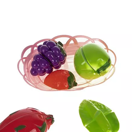 Set of fruit and vegetables for cutting in a basket 22576