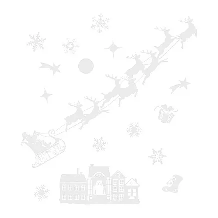 Christmas window stickers Ruhhy 22305