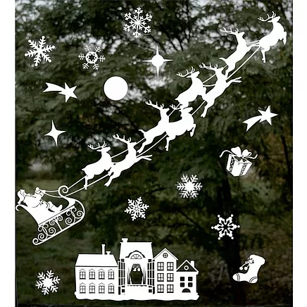 Christmas window stickers Ruhhy 22305