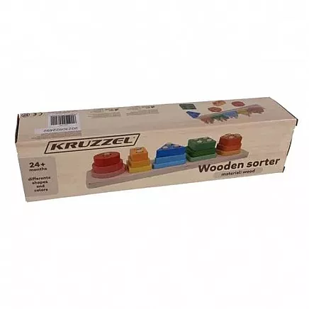 Wooden puzzle sorter Kruzzel 22492